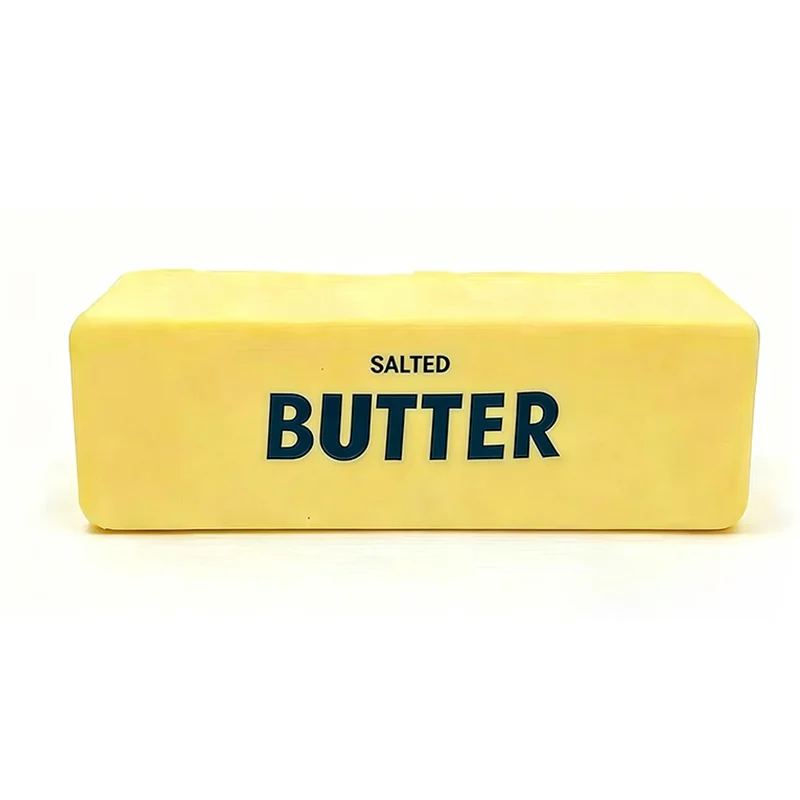 Soft Silicone Food Squishy Toy Butter Chocolate Block Slow Rebound Squeeze Toy Anxiety Relief Sensory Fidget Toy for Adults Gift