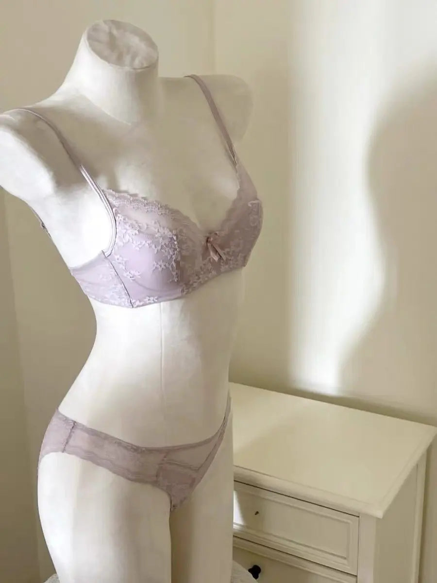 Ultra Comfort French Lace Bra, Demi Cup Underwire Lightweight for Large Bust, Anti Sagging Support Summer Sexy BANERDANNI Sexy B