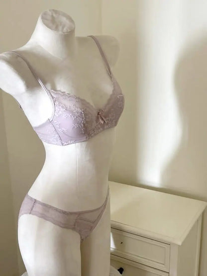 Ultra Comfort French Lace Bra, Demi Cup Underwire Lightweight for Large Bust, Anti Sagging Support Summer Sexy BANERDANNI Sexy B