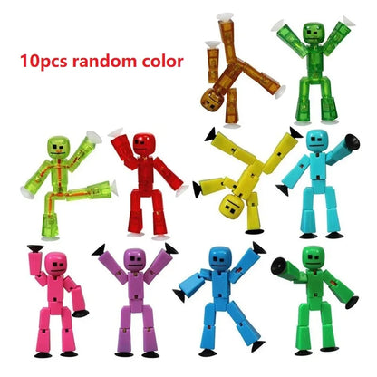 Suction Cup Toys Sticky Robbot Toys for Children Deformable Action Figure Sucker Toys for 2 3 4 Years Kids Boys Girls Gifts