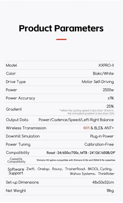 ThinkRider XXPRO Direct Drive Smart Bike Trainer Max 2500W Indoor Training Generate Electricity By Oneself Bicycle Roller