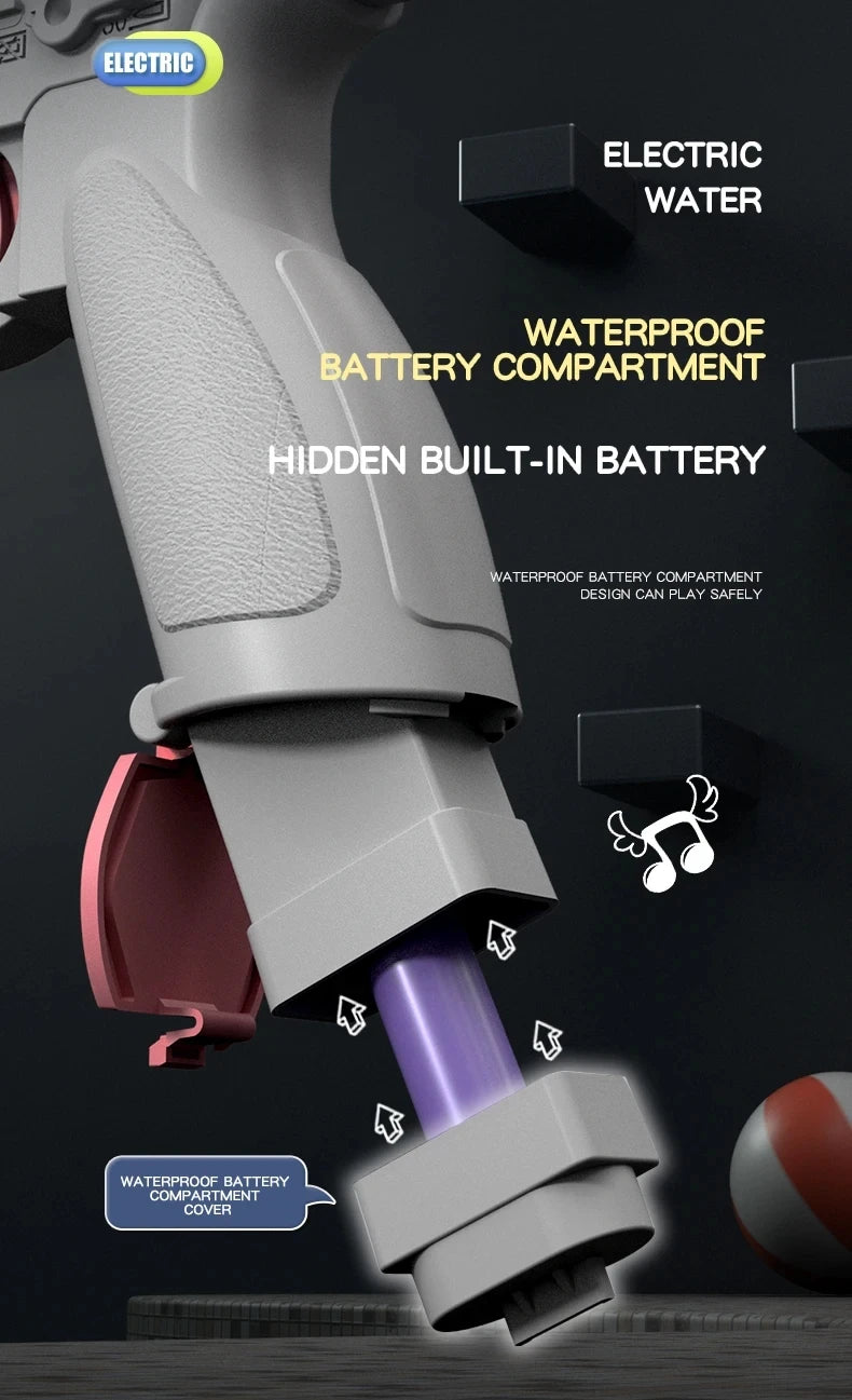 2026 Electric Automatic Submachine M416 Water Gun Summer Outdoor Beach Firing Shooting Game Water Fight Toy for Children Gifts