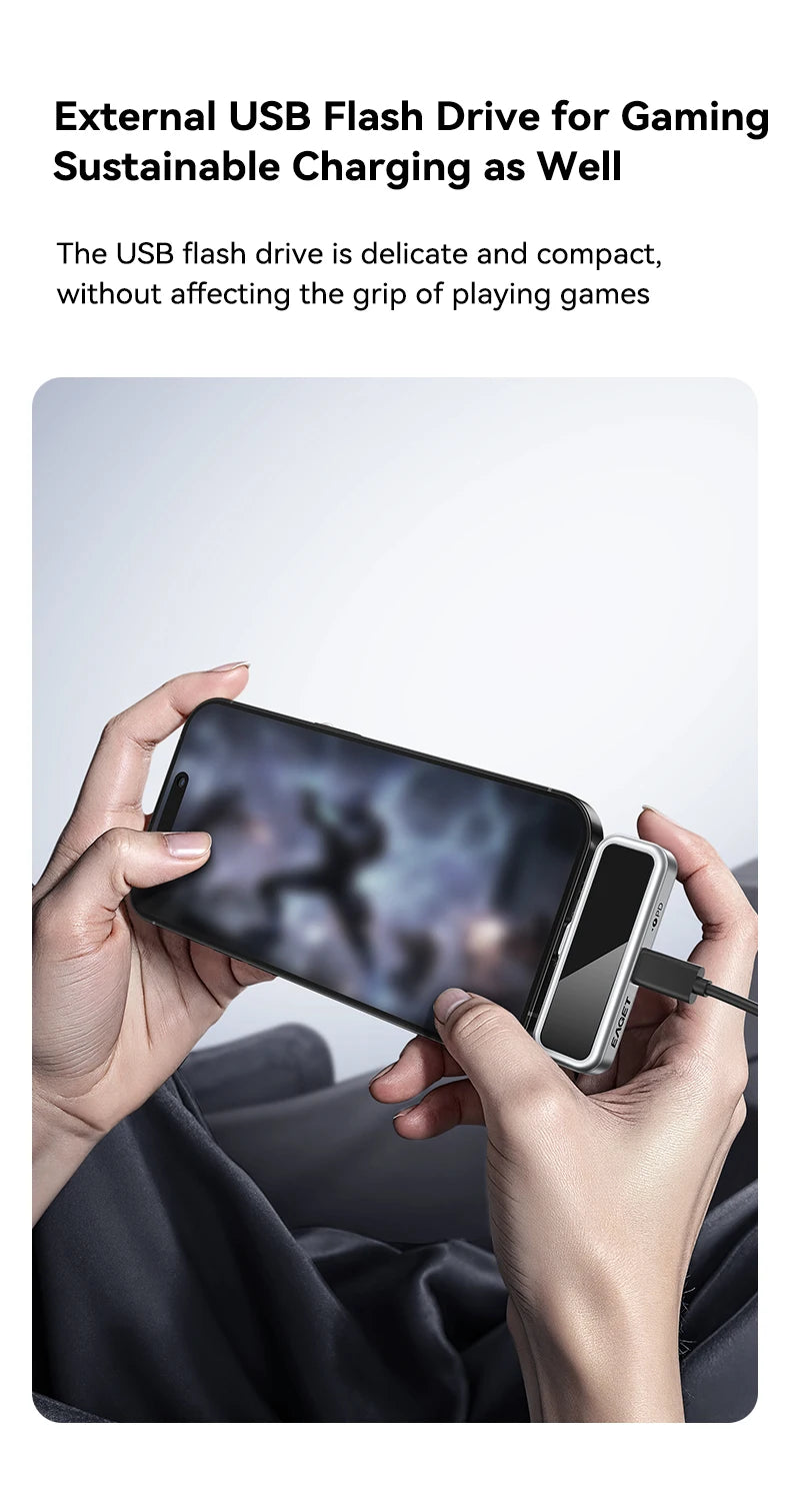 Dysk flash USB Eaget 64 GB/128 GB/256 GB/512 GB typu C — i30, z wyświetlaczami LCD i szybkim ładowaniem PD 20 W do telefonu i tabletu