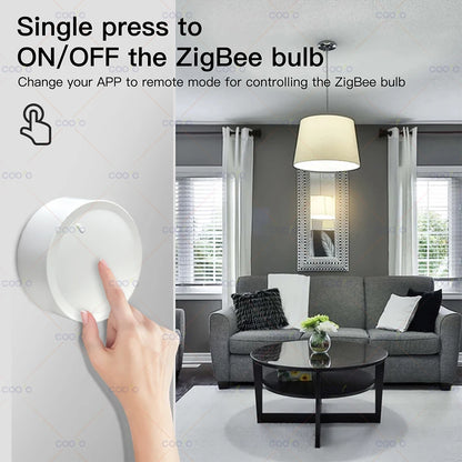 Tuya ZigBee Smart Knob Switch Wireless Scene Button Rotatable Dimmer Switch Home Appliances Automation Scenario Linkage Remoter