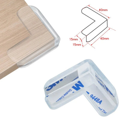 Child Baby Safety Silicone Protector Table Soft Transparent Children Anti Collision Table Corner Edge Protection Cover