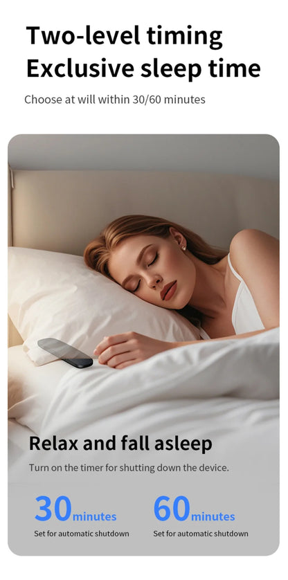 High Quality Bone Conduction Sleep Bluetooth Speaker White Noise Rechargeable Under-pillow Speaker Portable Ultrasonic Sleep Aid