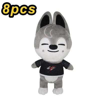 20cm 8pcs/Set Plush Toy Kawaii Skzoo Stray kids Plush Cartoon Stuffed Animal Doll Kawaii Companion Toys Room Decor Gift