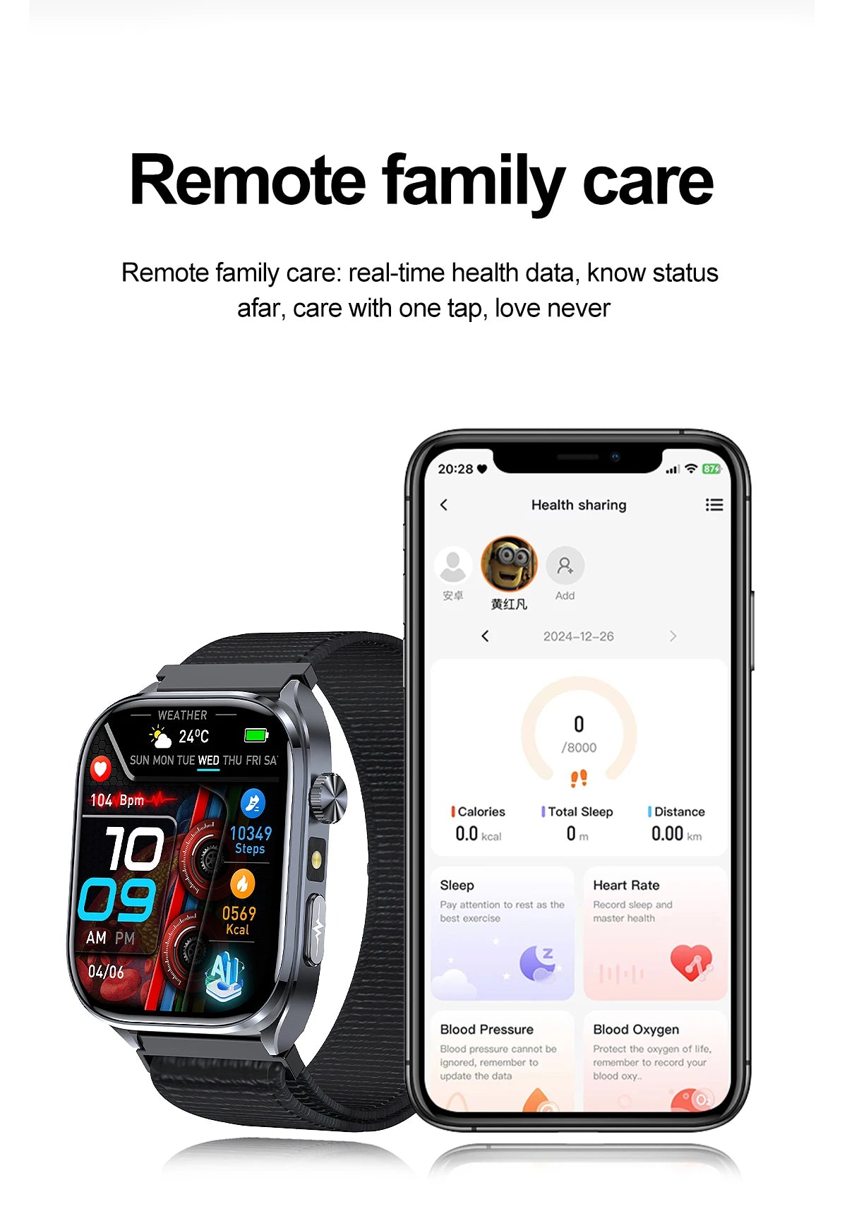 2026 New Non-Invasive Laser Treatment Three High Smart Watch  ECG+PPG Blood Fat Uric Acid Health Diagnosis Smart Watches For Man