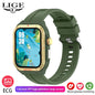 LIGE 2026 Zewnętrzny Smartwatch Męski 2.01" Ekran IP68 Wodoodporne Zegarki Wytrzymały Wojskowy Bluetooth Połączenia Smartwatch dla Androida i iOS