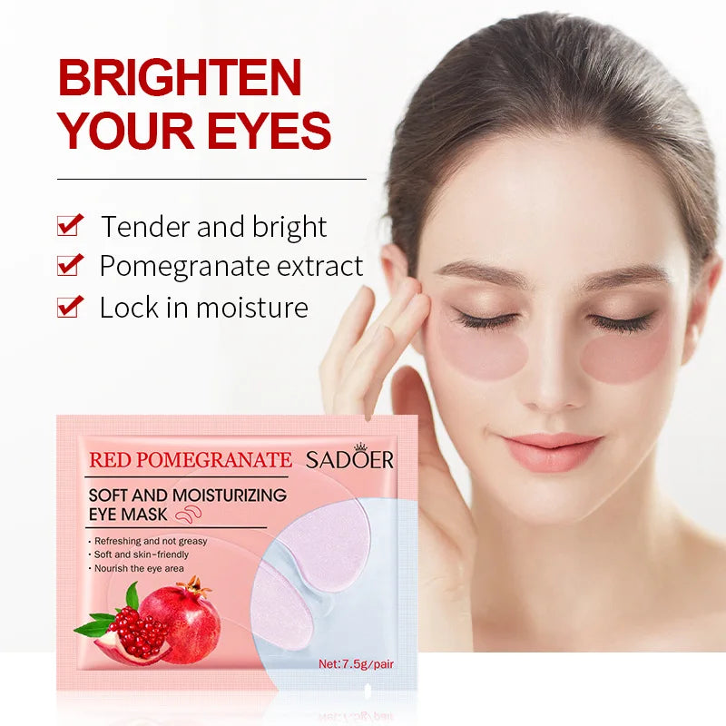 10 Pairs SADOER Crystal Collagen Eye Mask Anti Wrinkle Dark Circles Removal Eyes Bags Moisturizing Eye Patches Skin Care