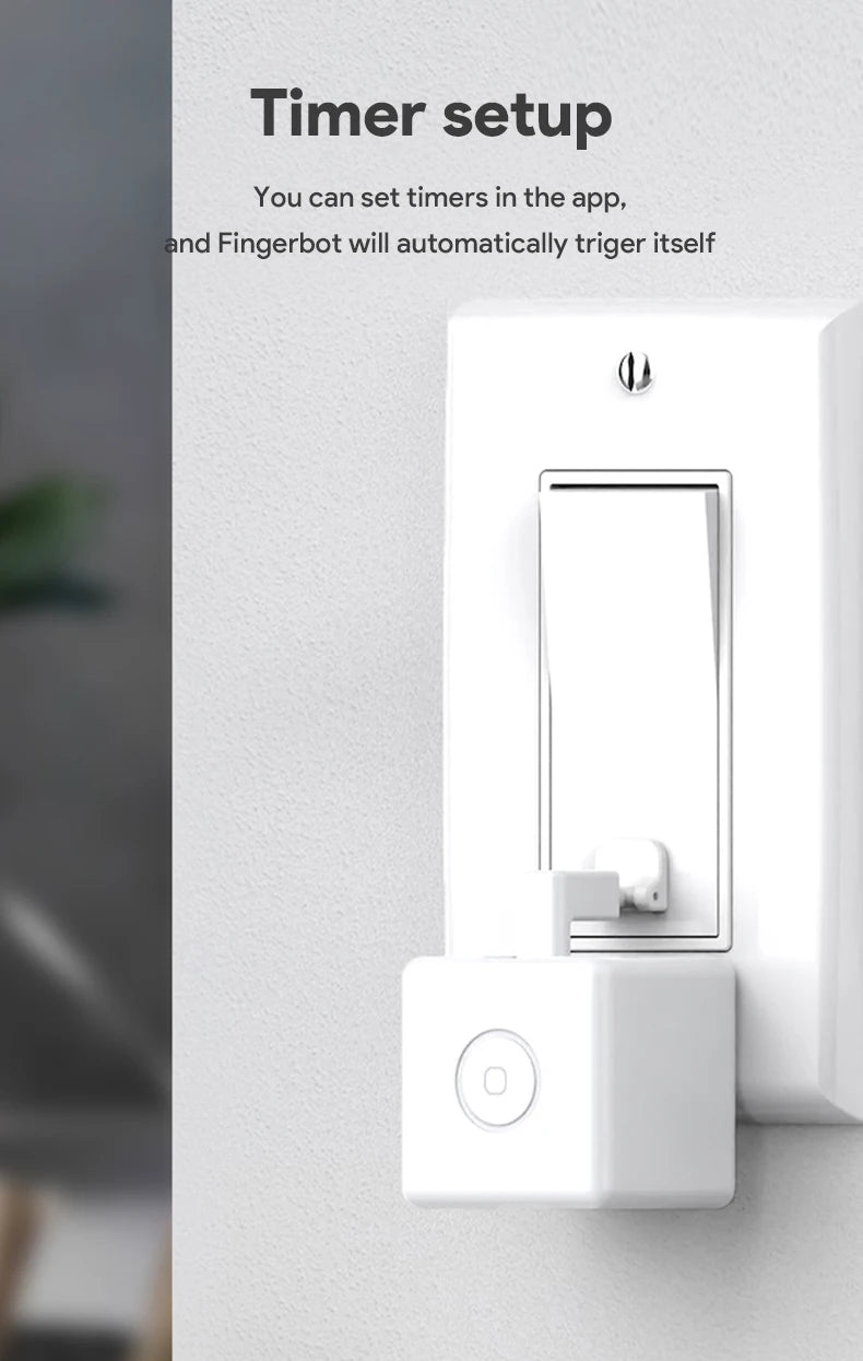 New Tuya Bluetooth Smart Touch Fingerbot Plus USB Charge Version Switch Button Pusher Arm Fingerbot Via Alice Alexa Google Home