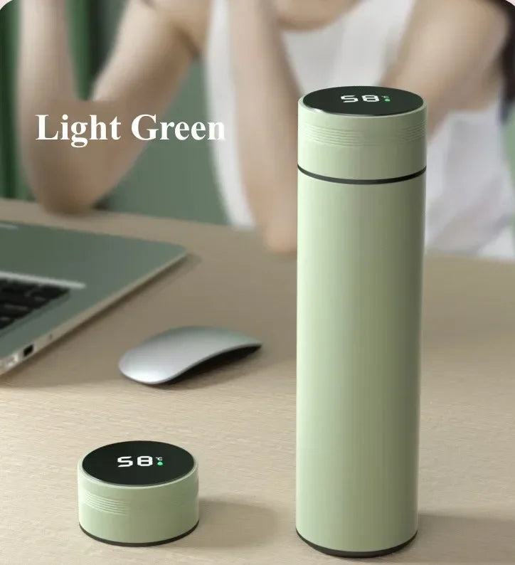 500ML Thermos Cup with Temperature Display, Stainless Steel Vacuum Insulated Mug, Outdoor Travel Cup, Father's Day Gift
