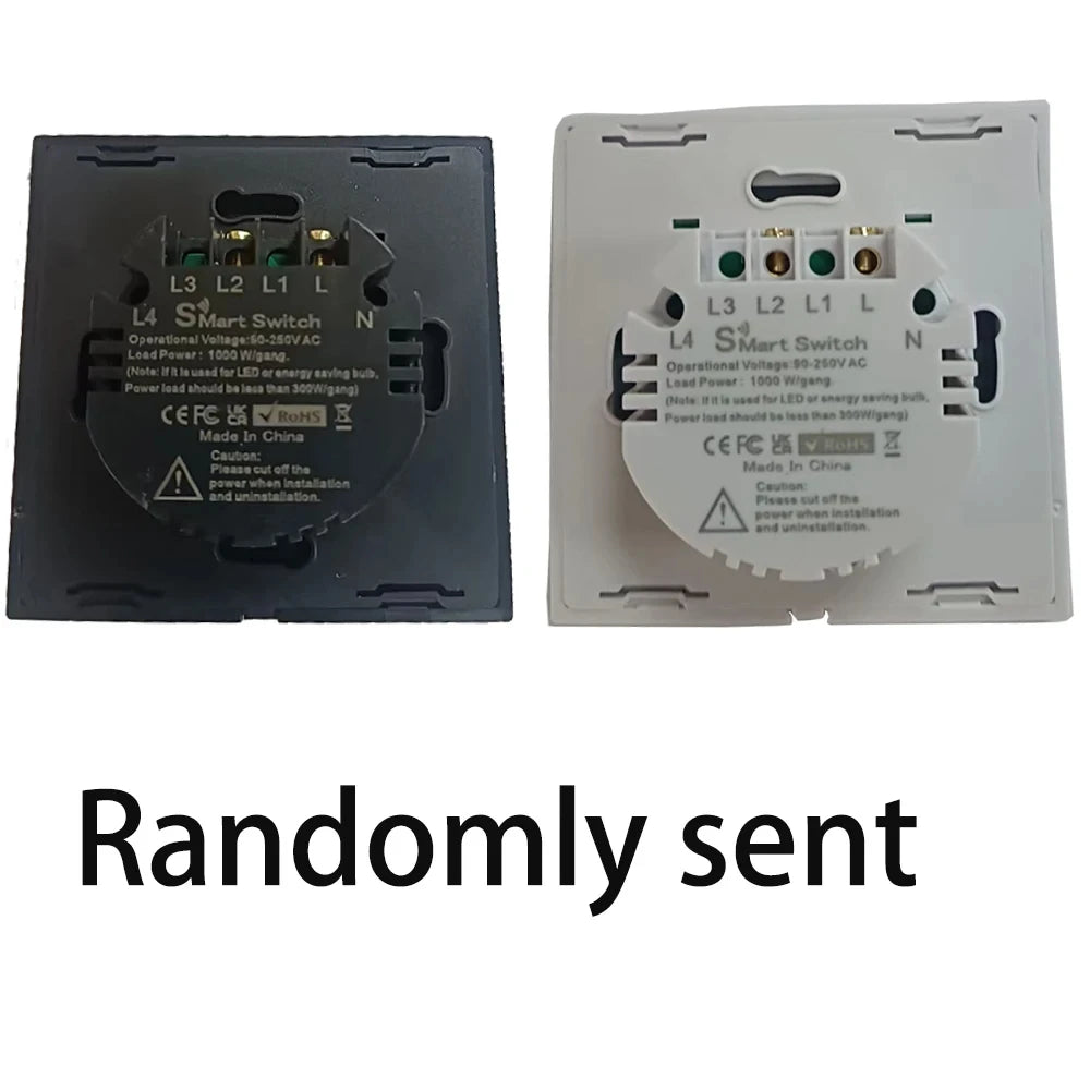 Tuya WiFi Smart Switch Works With Alexa No Neutral Wire Wireless RF433Mhz Remote Wall Touch Sensor Lightes Switch 1/2/3Gang