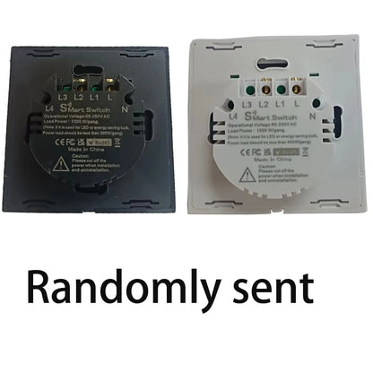 Tuya WiFi Smart Switch Works With Alexa No Neutral Wire Wireless RF433Mhz Remote Wall Touch Sensor Lightes Switch 1/2/3Gang