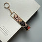 Anime Metal Hollow Out Keychains Bookmark Cute Jet Manga Fashion Bag Key Tag Jewelry Accessory Key Ring Holder Gift Anime