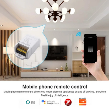 ZIGBEE/WiFi Smart Switch 30A 6600W/4000W Relay Module AC DC7-32V 85-250V Timer Home Automation Alexa Works with Tuya Smartlife