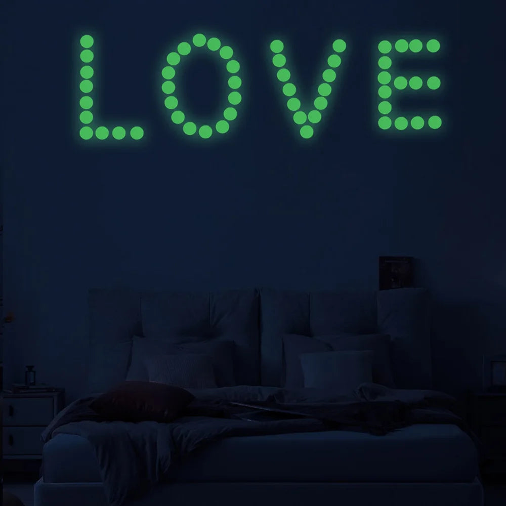 Luminous Dots Glow Wall Sticker Fluorescent Home Kid'S Room Diy Self-Adhesive Decorative Glow In The Dark Decals 2026 Christmas