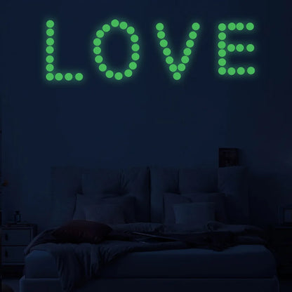 Luminous Dots Glow Wall Sticker Fluorescent Home Kid'S Room Diy Self-Adhesive Decorative Glow In The Dark Decals 2026 Christmas