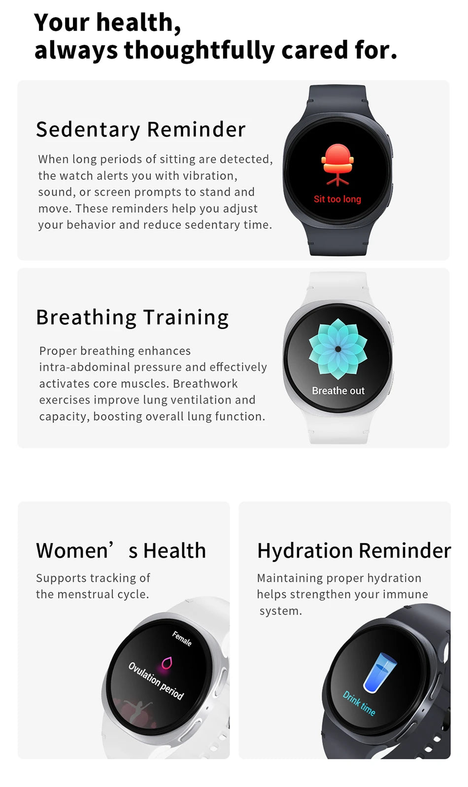 Smart Watch GPS Track Smart Watches For Men Women Sport Heart Rate Bluetooth Call NFC IP68 Waterproof Compass Smartwatch 8 Mini