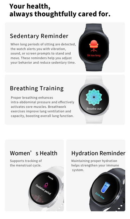 Smart Watch GPS Track Smart Watches For Men Women Sport Heart Rate Bluetooth Call NFC IP68 Waterproof Compass Smartwatch 8 Mini