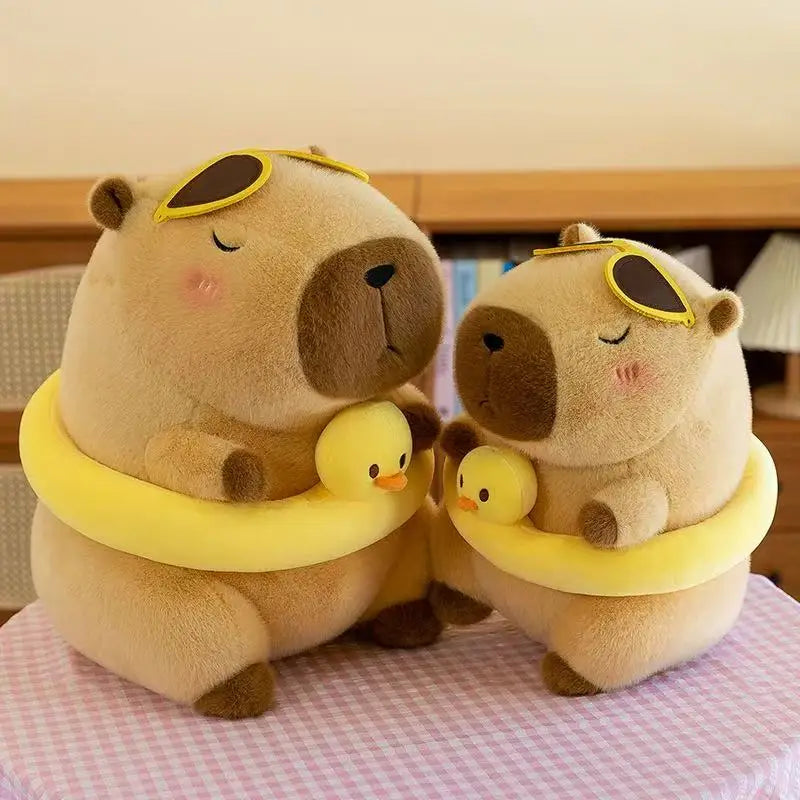 23cm Capybara Plush Simulation Capibara Anime Fluffty Toy Cute Doll Stuffed Animals Soft Doll Plush Christmas Thanksgiving Gift