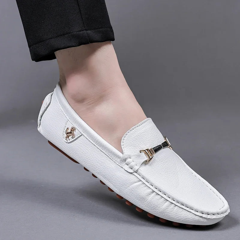 MAEDEF Men Loafers Shoes Formal Dress Shoes Business Casual Shoes for Men Wedding Party Office Shoes Soft PU Leather Loafers Men