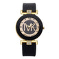 Fashion TVK Brand Women's Watch Simple Luxury Rhinestone Watch for Women Quartz Watch Casual Silicone Strap Ladies Clock
