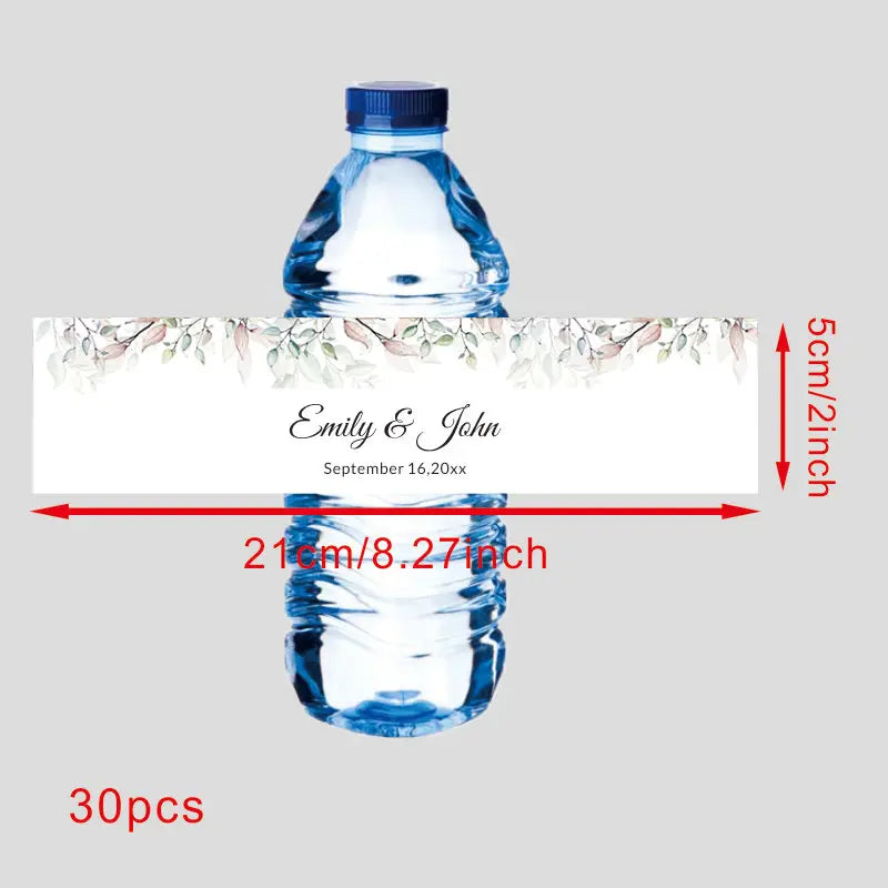 Custom 30 pieces Celebration label Personalized bottle label sticker Custom name text sticker