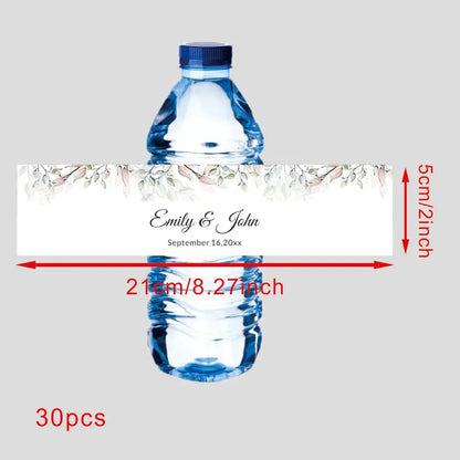 Custom 30 pieces Celebration label Personalized bottle label sticker Custom name text sticker