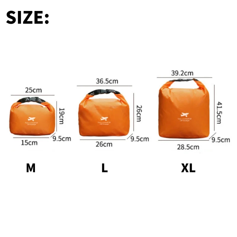 Waterproof Rolled Storage Bag Oxford Cloth 420d Dry Bag Outdoor Travel Hiking Beach Foldable Dispenser Portable Organizer Pack