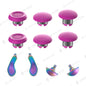 10-in-1 Plastic Thumbstick Joystick Cap for PS5 Edge Controller Analog Joystick 6 Swap Stick 4 Paddle and D-Pad Accessory