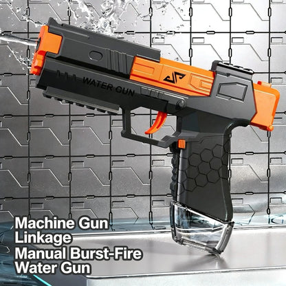 Water Battle Water Gun Manual Burst Watergun Funny Water Pistol Toy Summer Outdoor Beach Pool Toys Boys Gifts Squirt Gun