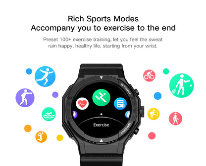 LIGE 2026 Outdoor GPS Sports Tracker Smart Watch Men 1.28"HD Compass Bluetooth Call Waterproof Smartwatch Men For Android IOS