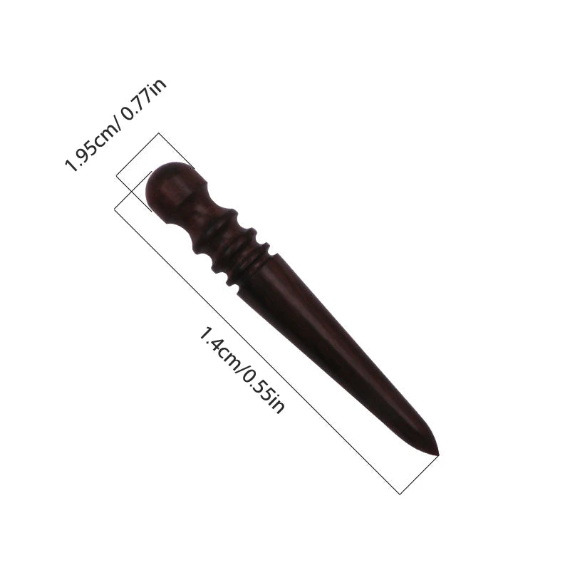 1pc Leather Solid Wood Round Burnishing Edge for Polished Edge Leather Craft Working Tool Craft Kit Leather Edge Slicking