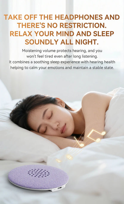 Mini Sleeping Bluetooth 5.3 Speaker Under Pillow Sound Machine With White Noise HiFi Stereo Audio Soundbar MP3 Music Player New