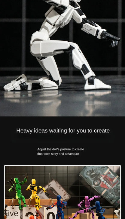 Multi-Jointed Movable Robot 3D Printed Mannequin Toy 13 Action Figure Full Body Movable Robot Toys Gifts For Children