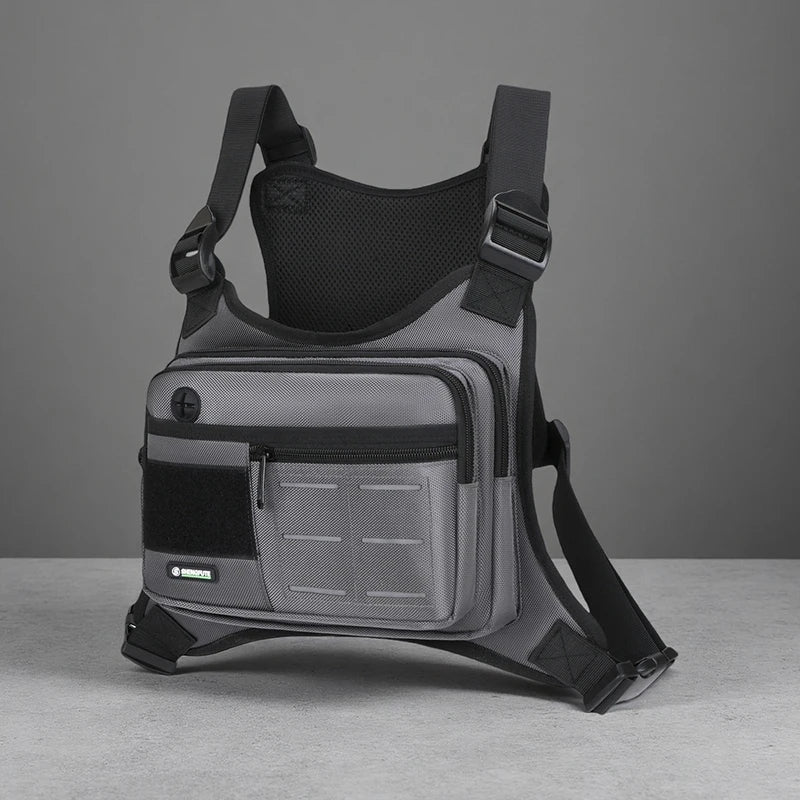 Tactical Chest Rig Bag Men Waterproof Crossbody Harness Vest Molle Pouch Outdoor Hiking Cycling Running EDC Gear Storage Pack