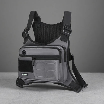 Tactical Chest Rig Bag Men Waterproof Crossbody Harness Vest Molle Pouch Outdoor Hiking Cycling Running EDC Gear Storage Pack
