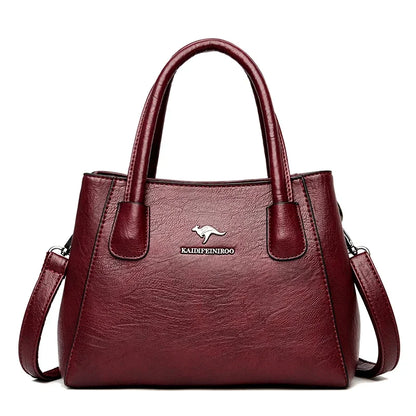 2 Pockets Solid Color Bucket Bag Leather Shoulder Bag for Women 2024 Luxury Handbags Women Bag Designer Elegant Lady Hand Bag
