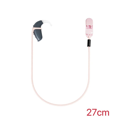 Anti Lost Rope Hearing Aid Adjustable Clips Rope Hearing Aid Clip Holder Hearing Aid Lanyard for Adults with Box 5 Colors