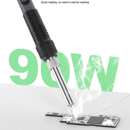 RELIFE 936 90W Intelligent Digital Display Portable Soldering Iron 120~550℃ Adjustable Supports 900M Series Soldering Iron Tips