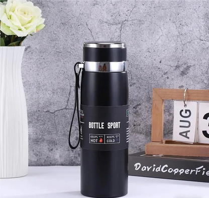 1L Stainless Steel Vacuum Insulated Thermal Flask Bottle for Hot Cold Water Coffee Tea Portable Double Wall BPA Free