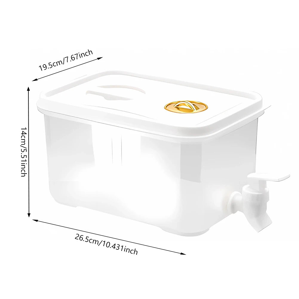 3.5-10L Cold Water Kettle with Faucet Refrigerator Cool Water Bucket Lemonade Bottle Beverage Water Dispenser Drinkware Outdoor