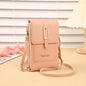 New transparent touchscreen phone bag trend simple crossbody small bag phone women's bag change bag vertical design