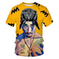 Summer fashion personality 3D printed hip-hop artist's cool trendy street rock T-shirt