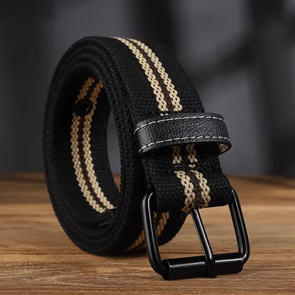 Men's Canvas Belt Casual Retro Women's Belt Outdoor Sports Belt With Jeans Belt Breathable Lightweight Eyelet Belt For Men Women