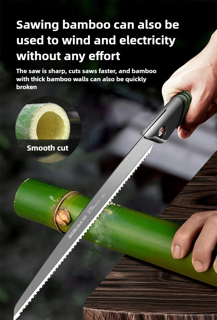 BAOLIAN Hand Saw , Japanese Style Saw, Tree Sawing Tool , Garden Logging Tool , Woodworking Saw , Household Small Handheld Tool