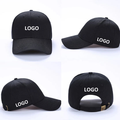 Customized Printed Logo DIY Embroidery Baseball Cap Unisex Adjustable Men Women Sport Trucker Hat Solid Color Personalized Caps