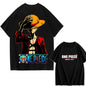 2026 New ONE PIECE Zoro Luffy Gear 5 Printed Short-sleeved Cotton T-shirt Summer Tide Pure Cotton Unisex Clothing