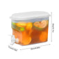2.8L Cold Water Kettle With Faucet Beverage Dispenser WaterJug Lemonade Juice Container Water Pitcher For Kitchen Refrigerator
